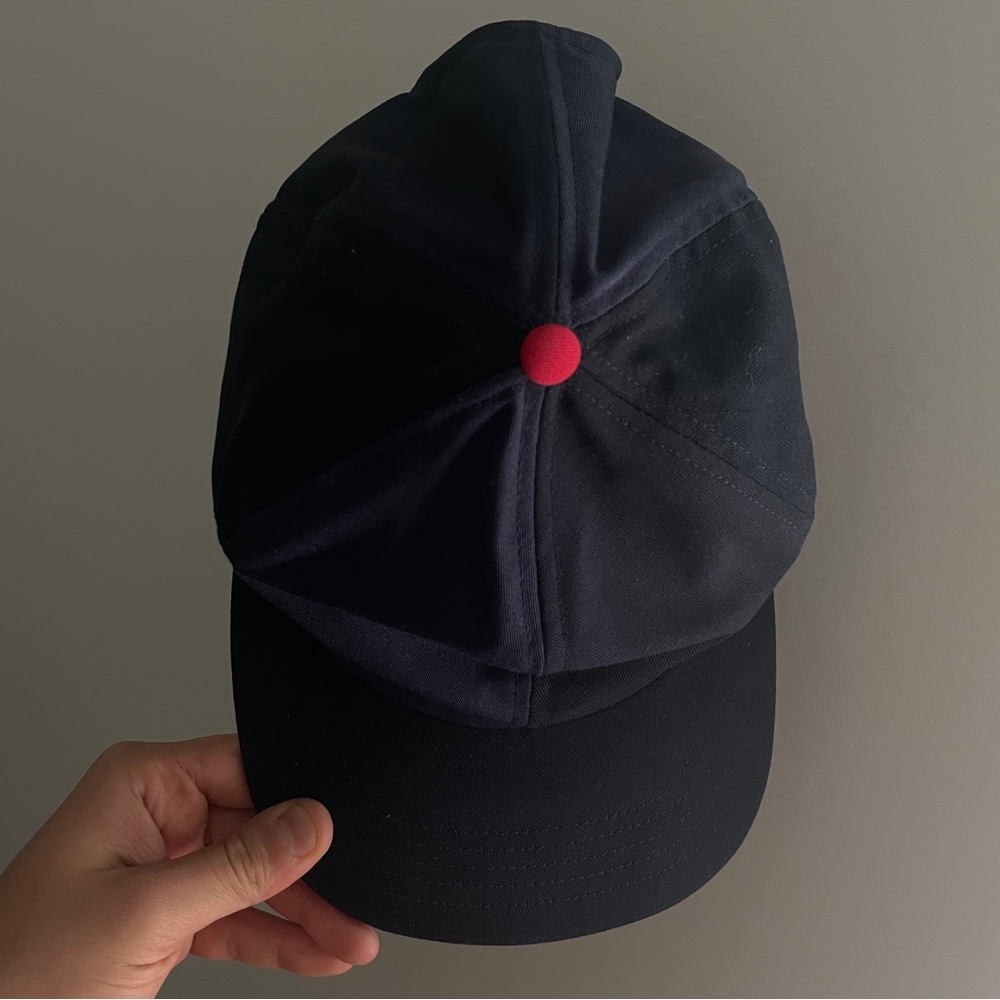 THHEME/ALTERIOR - HERRINGBONE 5-PANEL CAP - NAVY - Picture 1 of 3